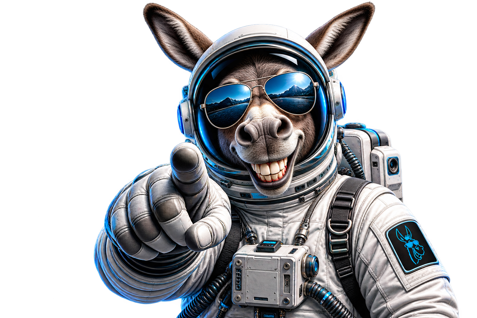 Kickass astronaut donkey